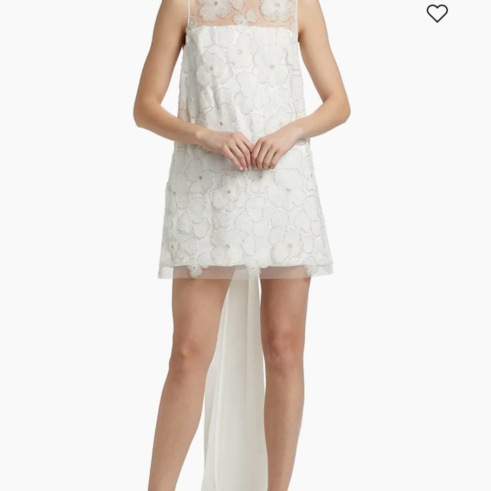 Self-Portrait Ivory Lace Mini Dress